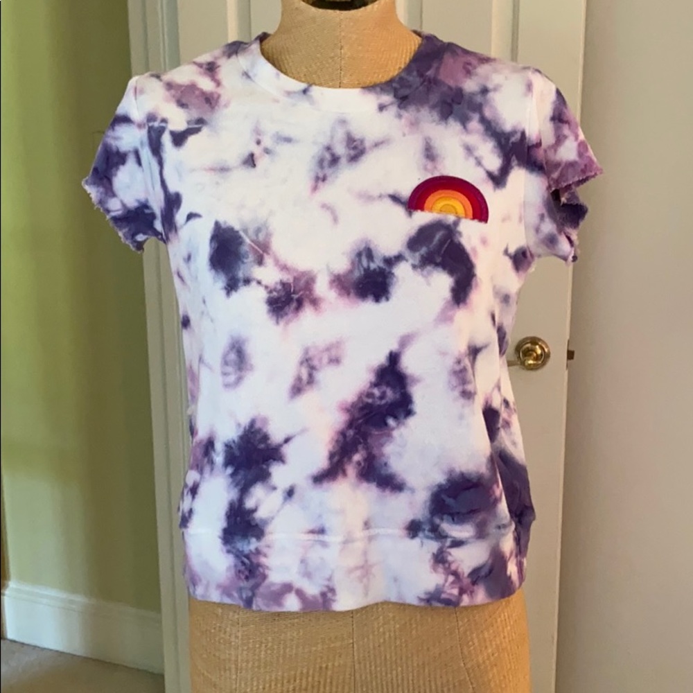 MOTHER Tie Dye Rainbow Tee